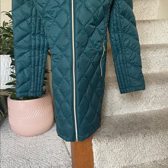 Michael Kors Packable Teal Quilted Puffer Coat M - Picture 6 of 13